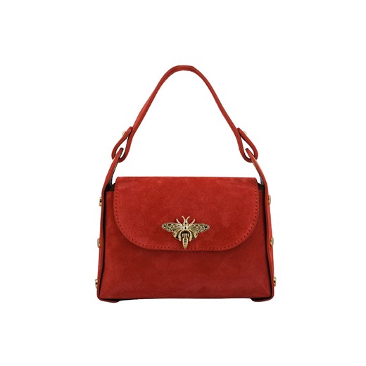 Zamszowe torebki wizytowe - Czerwone jasne ze sklepu Barberinis w kategorii Listonoszki - zdjęcie 153145547
