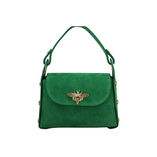 Zamszowe torebki wizytowe - Zielone jasne ze sklepu Barberinis w kategorii Listonoszki - zdjęcie 153145565