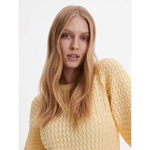 Reserved - Bluzka z wiskozy - Żółty Reserved S Reserved