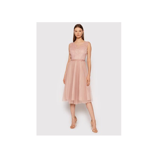Rinascimento Sukienka koktajlowa CFC0104679003 Różowy Regular Fit Rinascimento M promocyjna cena MODIVO