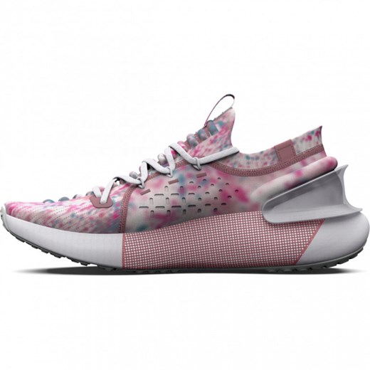 Buty sportowe damskie różowe Under Armour dla biegaczy na wiosnę wiązane płaskie 