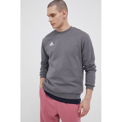 adidas Performance bluza męska kolor szary gładka H57479 ze sklepu ANSWEAR.com w kategorii Bluzy męskie - zdjęcie 153202849