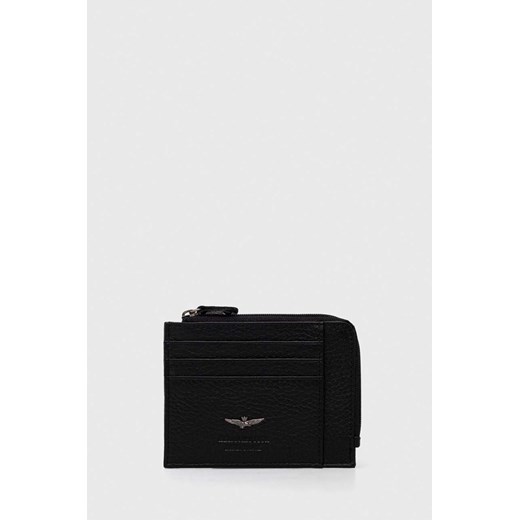 Aeronautica Militare portfel skórzany męski kolor czarny ze sklepu ANSWEAR.com w kategorii Portfele męskie - zdjęcie 153238395
