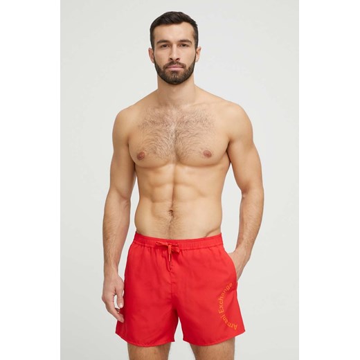 Armani Exchange szorty kąpielowe kolor czerwony Armani Exchange XXL ANSWEAR.com