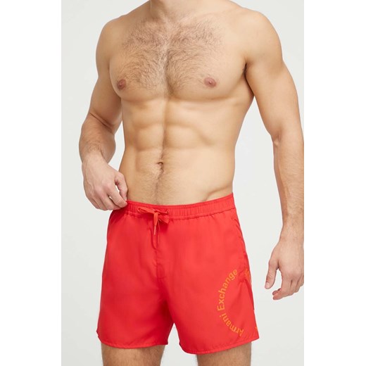 Armani Exchange szorty kąpielowe kolor czerwony Armani Exchange L ANSWEAR.com