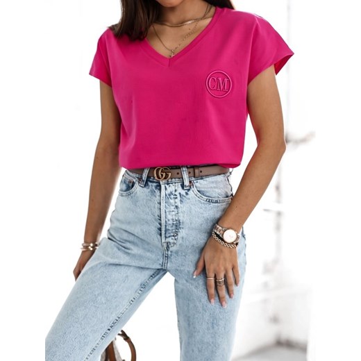 T-shirt CM Circle Amarantowy Lisa Mayo S Lisa Mayo