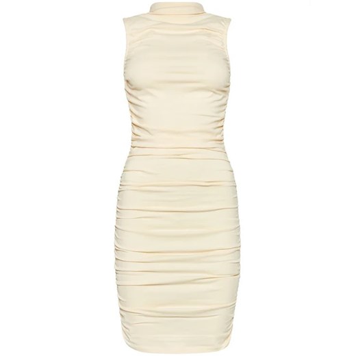 NA-KD Sukienka codzienna Gathered Sleeveless 1660-000546-0140-003 Beżowy Slim XS wyprzedaż MODIVO