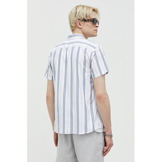 Abercrombie & Fitch koszula męska kolor biały regular z kołnierzykiem Abercrombie & Fitch XL ANSWEAR.com