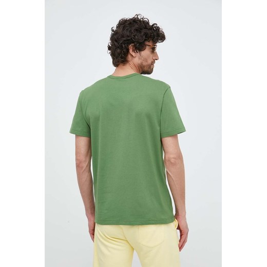 Colmar t-shirt bawełniany kolor zielony z nadrukiem Colmar XL ANSWEAR.com