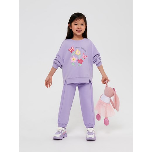 Sinsay - Spodnie dresowe jogger - Fioletowy Sinsay 140 Sinsay