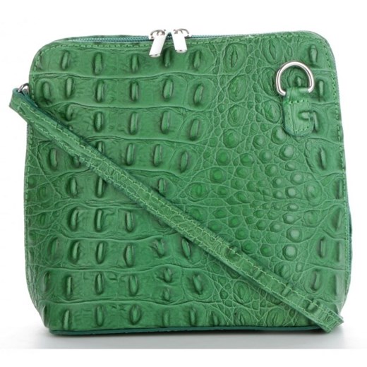 Torebki Skórzane Listonoszki wzór krokodyla Genuine Leather Made in Italy Smocza Genuine Leather wyprzedaż torbs.pl