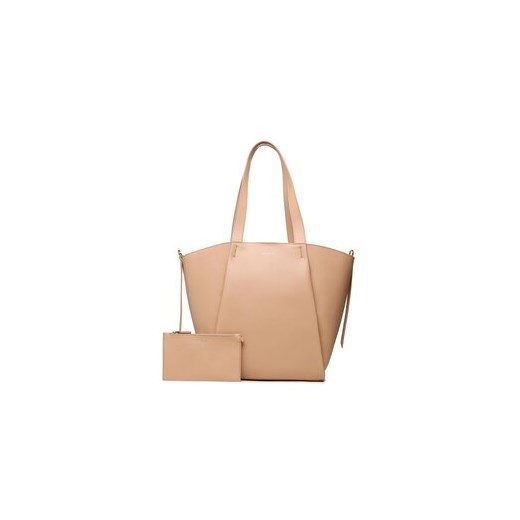 Shopper bag Coccinelle na ramię matowa duża