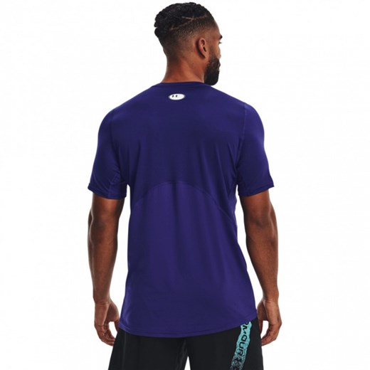 Granatowy t-shirt męski Under Armour z krótkimi rękawami