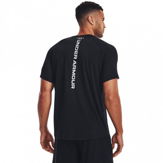 Męska koszulka treningowa Under Armour UA Tech Reflective SS - czarna ze sklepu Sportstylestory.com w kategorii T-shirty męskie - zdjęcie 153386627