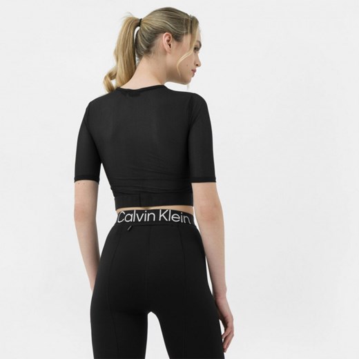 Bluzka damska Calvin Klein z napisami z krótkimi rękawami 