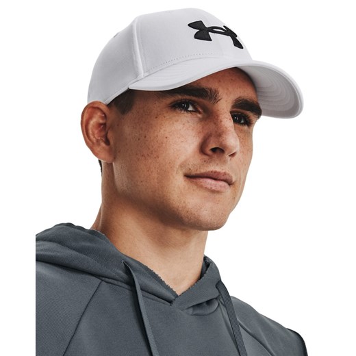 Męska czapka z daszkiem Under Armour Men's UA Blitzing Adj - biała ze sklepu Sportstylestory.com w kategorii Czapki z daszkiem męskie - zdjęcie 153389468