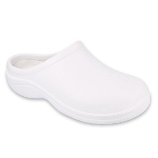 Befado obuwie damskie - biały 154D004 białe ze sklepu ButyModne.pl w kategorii Klapki damskie - zdjęcie 153390309