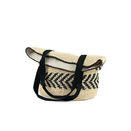 That way torebka tr21211-1, Kolor beżowo-czarny, Rozmiar uniwersalny, Art of uniwersalny Primodo