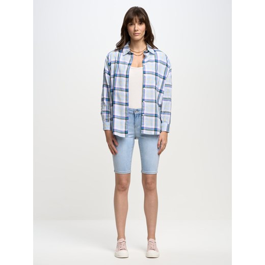 Szorty damskie jeansowe jasnoniebieskie Shira 100 ze sklepu Big Star w kategorii Szorty - zdjęcie 153475048