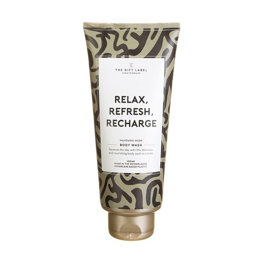 Żel pod prysznic "Relax, refresh, recharge" - 200 ml The Gift Label onesize promocja Limango Polska