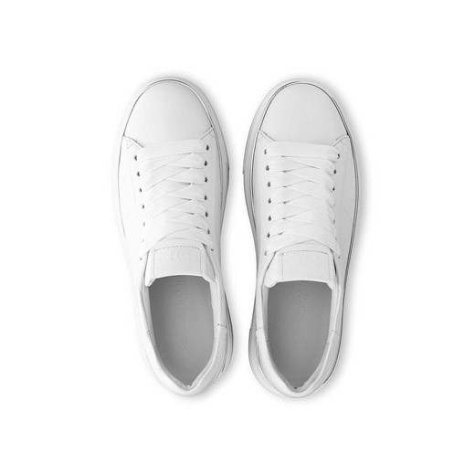 Buty sportowe damskie Kennel & Schmenger sneakersy białe sznurowane na platformie skórzane 