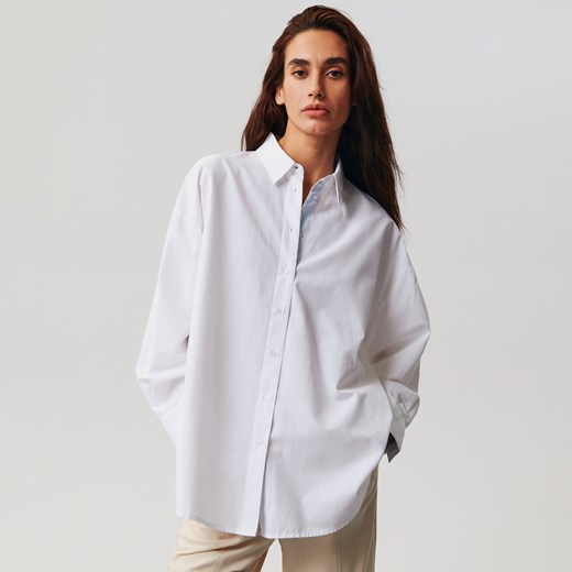 Sinsay - Koszula oversize - Biały Sinsay XL Sinsay