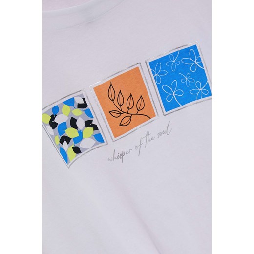 Bawełniany t-shirt z nadrukiem 46 Moodo.pl