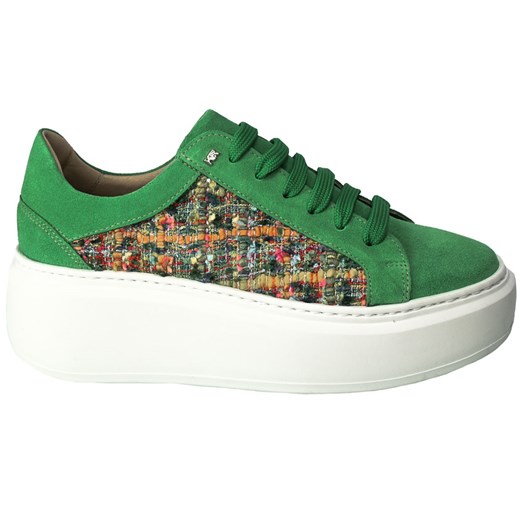 Sneakersy Karino 4666-195-P Multicolor L Zielone Skórzane Karino 38 promocja EuroButy.com.pl
