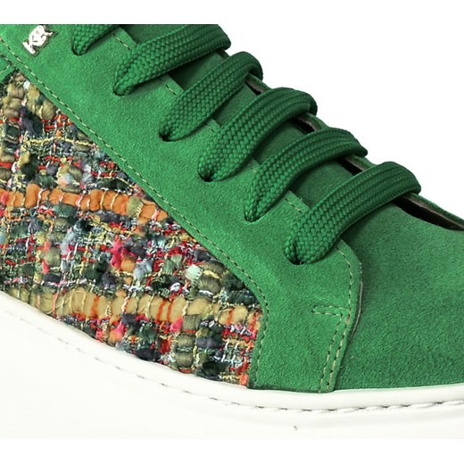 Sneakersy Karino 4666-195-P Multicolor L Zielone Skórzane Karino 37 okazja EuroButy.com.pl