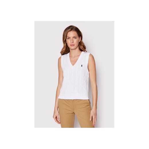 Polo Ralph Lauren Sweter 211863610001 Biały Regular Fit Polo Ralph Lauren L MODIVO okazja