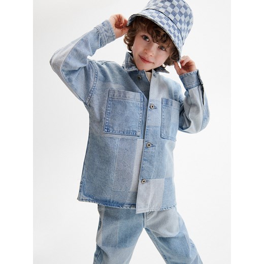 Reserved - Jeansowy bucket hat - Niebieski Reserved 5-9 lat Reserved