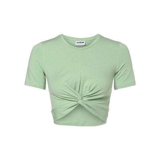 Noisy May T-shirt damski Kobiety Bawełna zielony jednolity ze sklepu vangraaf w kategorii Bluzki damskie - zdjęcie 153529929