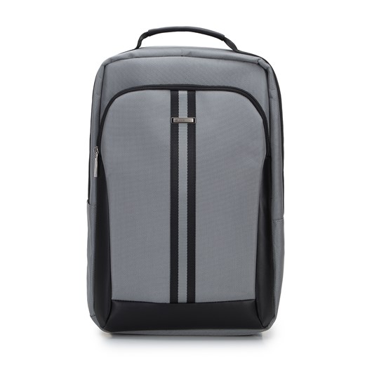 Męski plecak na laptopa 17” z tasiemką szary ze sklepu WITTCHEN w kategorii Plecaki - zdjęcie 153536948