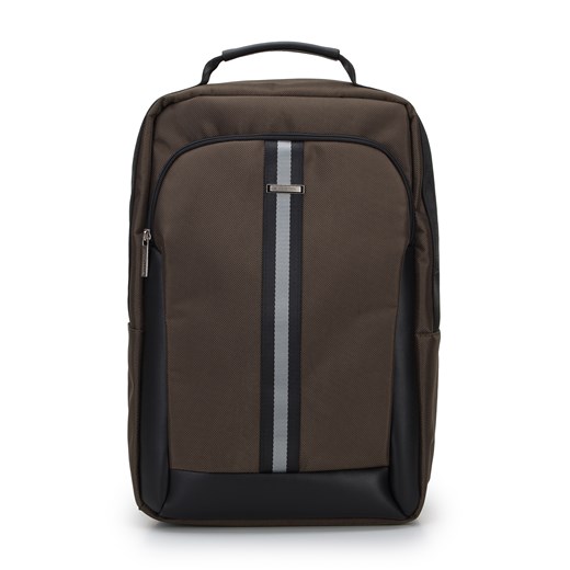 Męski plecak na laptopa 17” z tasiemką oliwkowy ze sklepu WITTCHEN w kategorii Plecaki - zdjęcie 153536949