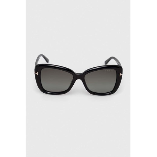 Tom Ford okulary przeciwsłoneczne damskie kolor czarny Tom Ford 55 ANSWEAR.com