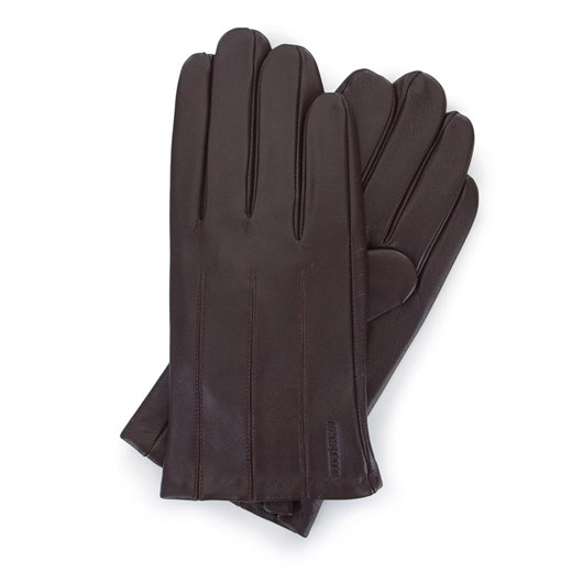 Męskie rękawiczki z gładkiej skóry ze sklepu WITTCHEN w kategorii Rękawiczki męskie - zdjęcie 153550948