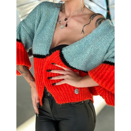 Sweter Goya Azure Pomarańczowy Lisa Mayo uniwesralny Lisa Mayo