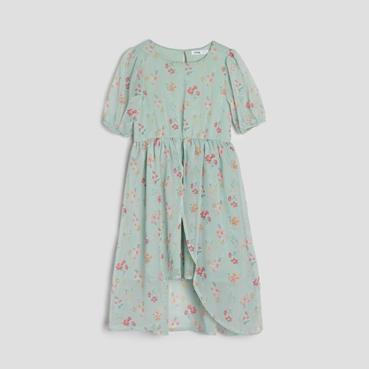 Sukienka dziewczęca zielona Sinsay 