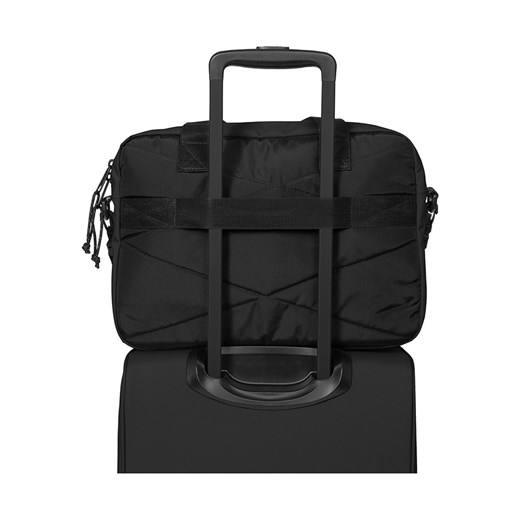 Skórzana torebka "Tomsin" w kolorze czarnym - 39 x 28 x 12 cm Eastpak onesize promocja Limango Polska