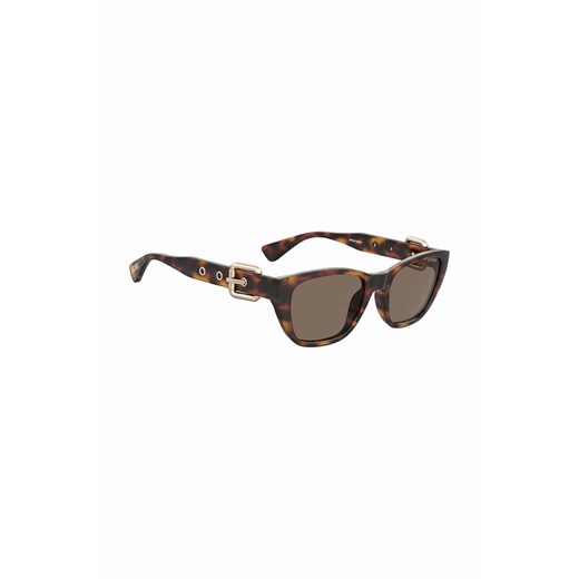 Moschino okulary przeciwsłoneczne damskie kolor brązowy Moschino 55 ANSWEAR.com