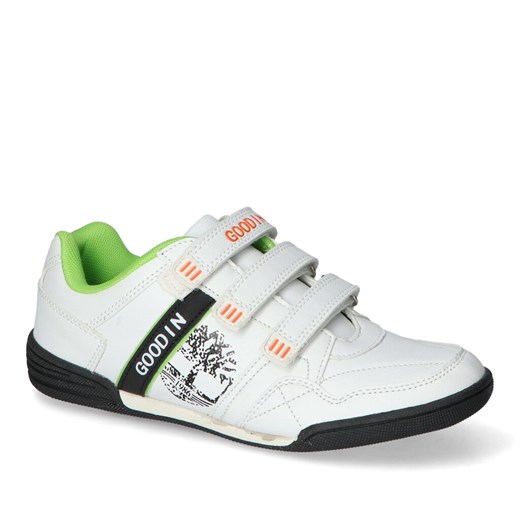 Adidasy 11220C Białe/Czarne/Zielone ze sklepu Arturo-obuwie w kategorii Buty sportowe dziecięce - zdjęcie 153630005