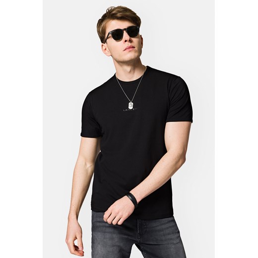 Koszulka Czarna z Logo Steph ze sklepu Lancerto S.A. w kategorii T-shirty męskie - zdjęcie 153677438