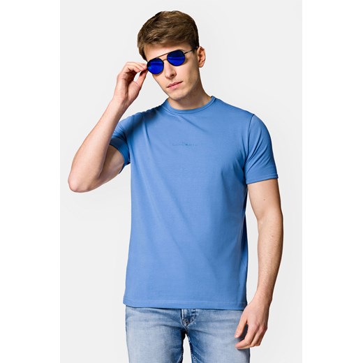Koszulka Niebieska z Bawełną Steph ze sklepu Lancerto S.A. w kategorii T-shirty męskie - zdjęcie 153677445
