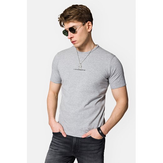 Koszulka Szara z Bawełną Steph ze sklepu Lancerto S.A. w kategorii T-shirty męskie - zdjęcie 153677447