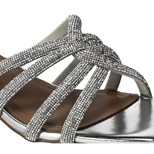 Klapki Bibi Lou 864Z00HG Plata Silver Srebrne Bibi Lou 37 promocja EuroButy.com.pl