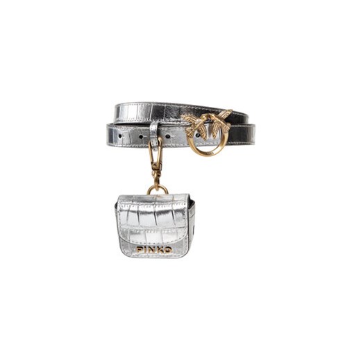 Pinko Pasek Damski Brevis H2 Belt 1H2140 A03I Srebrny Pinko S okazyjna cena MODIVO