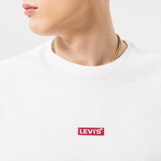 Biały t-shirt męski Levi's z krótkimi rękawami 