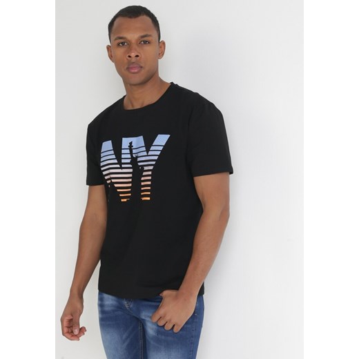 T-shirt męski Born2be z krótkimi rękawami