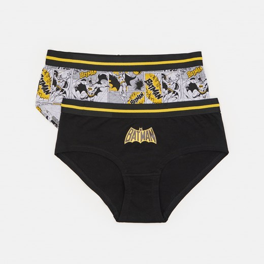 Sinsay - Majtki hipster Batman 2 pack - Wielobarwny Sinsay XS okazyjna cena Sinsay