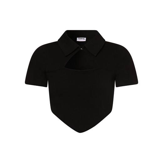 Noisy May T-shirt damski Kobiety Bawełna czarny jednolity ze sklepu vangraaf w kategorii Bluzki damskie - zdjęcie 153786875